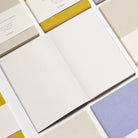Open pages of a Bindery A5 notebook from the set of 3, 90 GSM natural paper